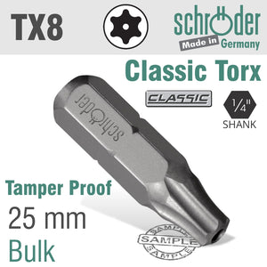 TORX TAMP.RES.TX8 INS.BIT