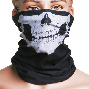 Skull Multi Use Head Wear Hat Scarf Face Mask Motorcycle Cap