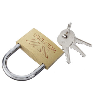 40mm Security Family Door Brass Key Padlock For Home