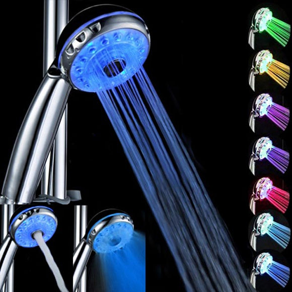 Magic Automatic 7 Color Water LED  Lights Shower Head