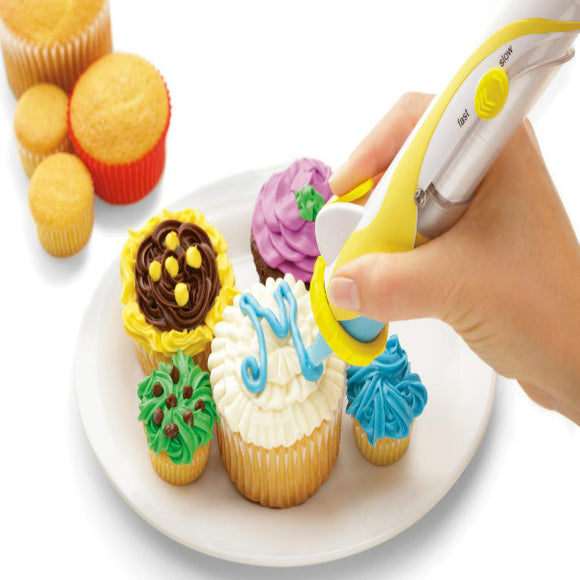 Magic Cup Cake Cookie Pastry Decorating Supplies Frosting Deco Pen Set