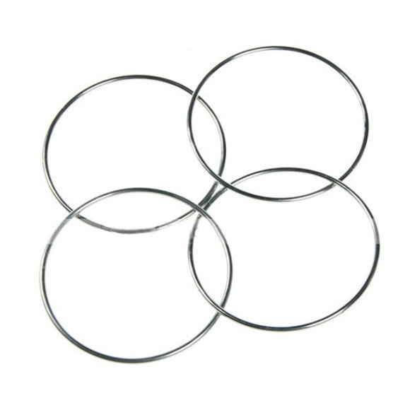 Chinese Magic 4 Linking Rings Silver 4 PCS