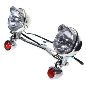 Turn Light Spot Lightt Bar Passing Lamp For Harley Davidson Honda Kawasaki Vulcan