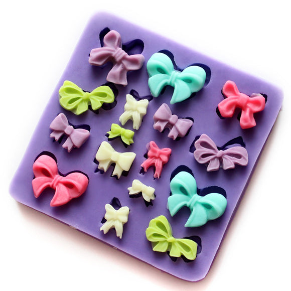 Silicone Bows Cake Mold Cookie Biscuit Jelly Mould