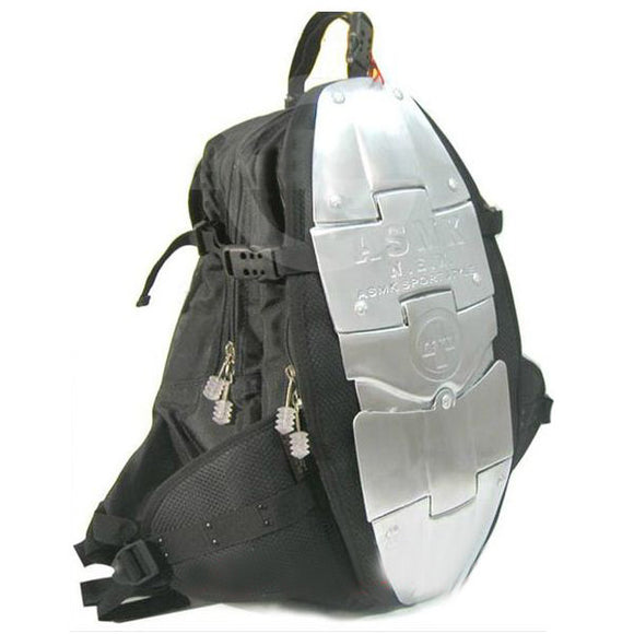 Motorcycle Alloy Backpack Metal Plate Luggage Travel Bag Shoulder Bags