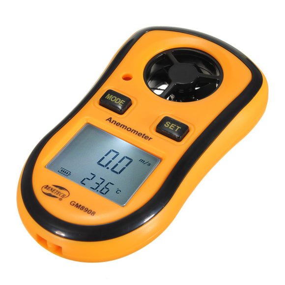 GM8908 Digital Pocket Wind Speed Gauge Meter Anemometer Thermometer