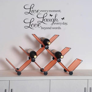 PVC Live Love Laugh Letters Wall Sticker Decal Poster Removable