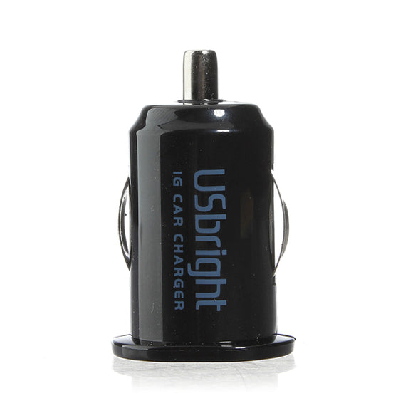 Mini Dual USB Car Charger Adaptor for iPhone 4 Black