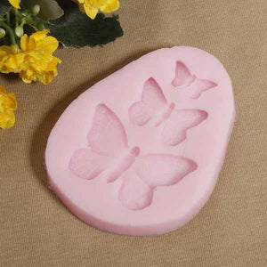 3 Holes Butterfly Silicone Cake Mold