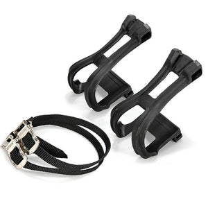 2x Fixed Fixie Gear Bike Pedal Toe Straps Foot Clip Binding Band