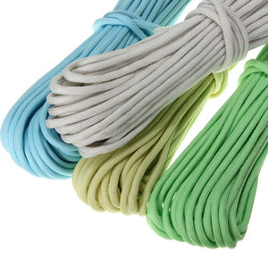 100FT 30m Multifunction Nylon Paracord Parachute Cord Luminous Glow