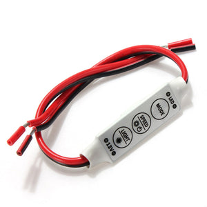 LED Controller Dimmer For 3528 5050 Sinlge Color Car LED Strip DC12V