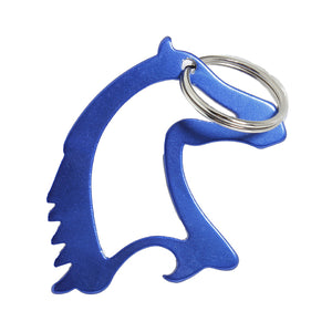 Aluminum Alloy Horse Head-shape Beer Bottle Opener Creative Key Chain Key Ring