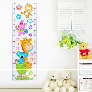 Giraffe Height Measuring Room Ruler Self DIY Adhesive Removable Wall Stickers Kids