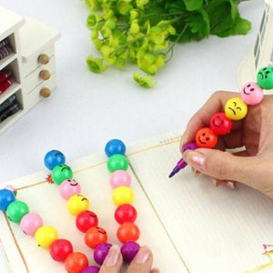 Multicolor Cartoon Expression Sugar-Coated Haws Crayon