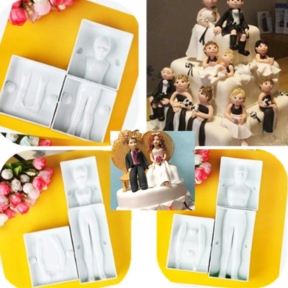 3D Man's Body Cake Fondant Decorating Mold