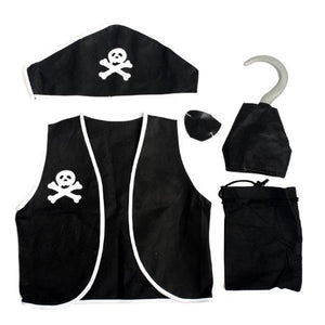 Halloween Party Pirate 5 in 1 Suit Costumes For Children & Adult