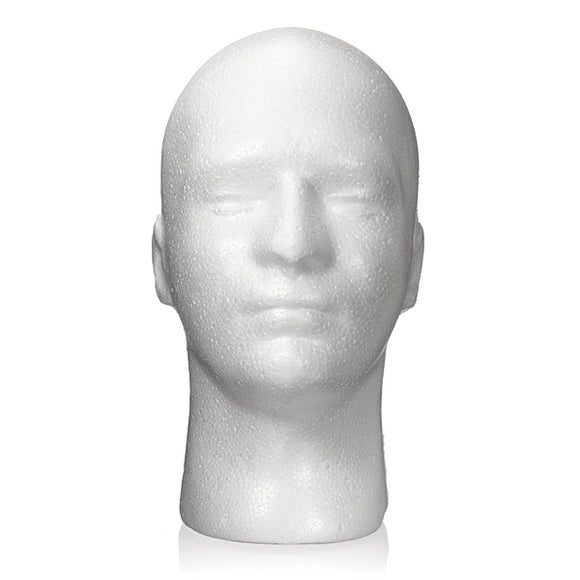 Male Styrofoam Foam Mannequin Stand Model Display Head