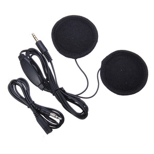 Motorcycle Helmet Stereo Earphone Headset for iPhone MP3 Music Device