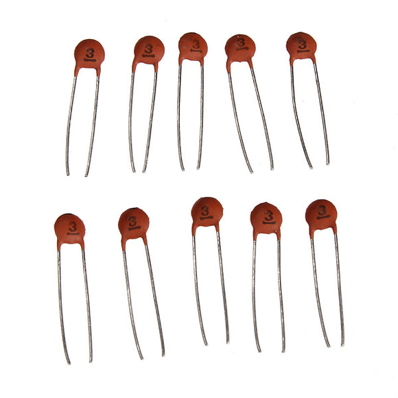 1pF - 100nF 500pcs 50 Value 50V Ceramic Disc Capacitor Assortment Kit