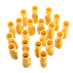 20pcs 4-6mm Female Spade Insulated Electrical Terminals Connectors