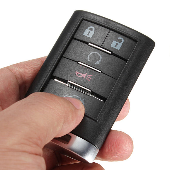 Remote Key Fob Shell Pad Case for Cadillac CTS Escalade 5 Buttons