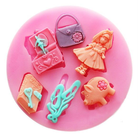 Ballerina Bag Silicon Cake Mold