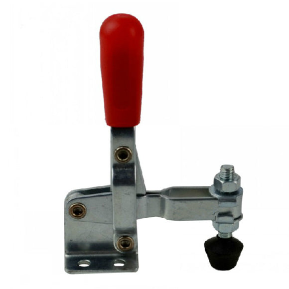 102B Red Plastic Covered Handle Vertical Hand Tool Toggle Clamp 100kg