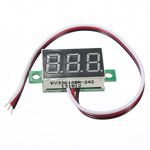 DANIU MINI DC 0-32V 3-Digital LED Display Volt Meterr