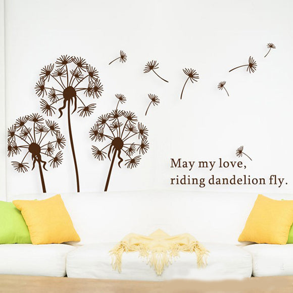 Dandelion Home Wall Removable Plants Decoration Wall Poster/Paster
