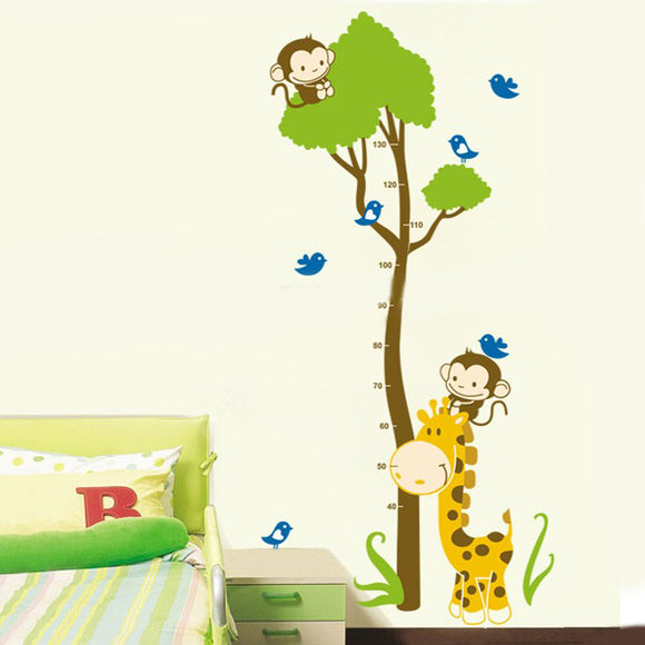 Remmovable Jungle Cartoon Child Real Height Home Wall Sticker