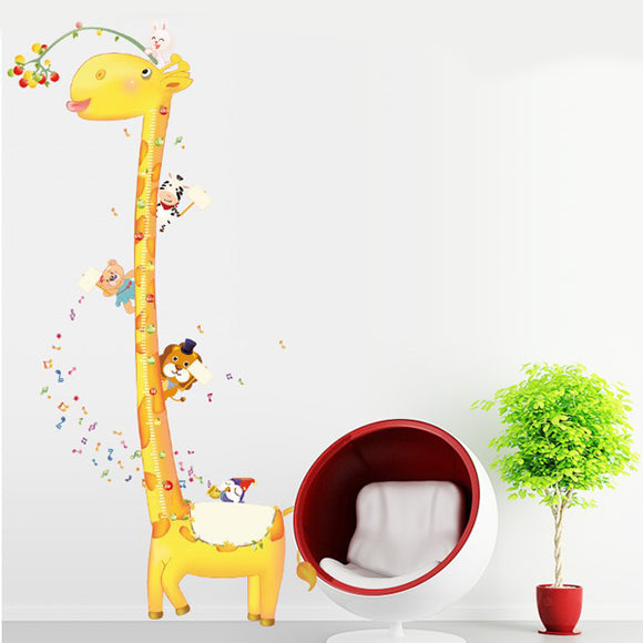 Removable Giraffe Height Wall Sticker Home Decor Decal Poster