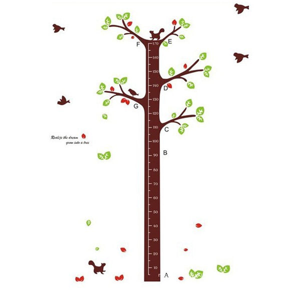 Removable Dream Tree Wall Sticker Child Height Decor Sticker