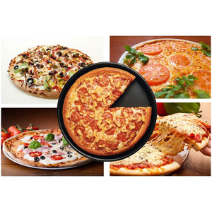 6inch Black Round Coating Pizza Plate Aluminum Alloy Non-stick Pizza Plate