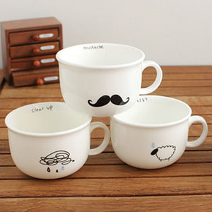 Small Raindrops Sheep Beard Bird Ceramic Coffee Cup