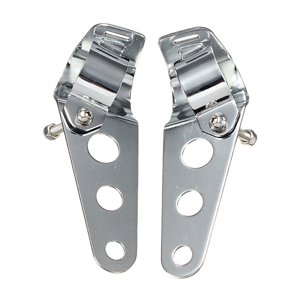 28mm-34mm Chrome Motorcycle Headlight Turn Signal Bracket For Harley