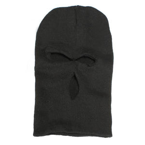 3 Hole Knitted Face Mask Balaclava Hat Ski Army Cap Beanie Hood