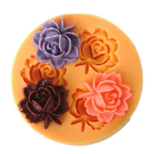 F0033 Silicon Resin Flower Cake Mould Soap Candy Jelly Chocolate Mold