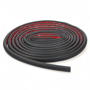 4M D Shape Car Truck Motor Door Rubber Seal Strip Weather Strip Seal