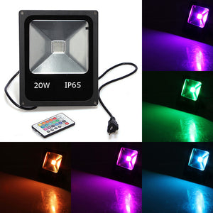 20W RGB IP65 LED Flood Light Wash Garden Lamp AC 85-265V