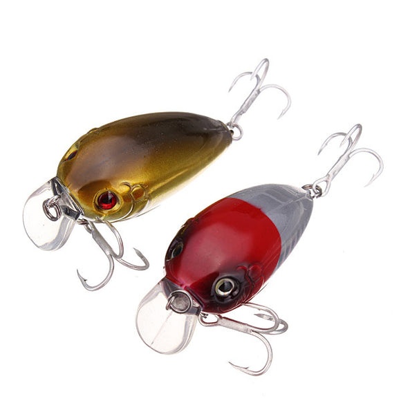 50mm 8g Laser Fish-Scale Pattern Plastic Hard Bait Bass Lures