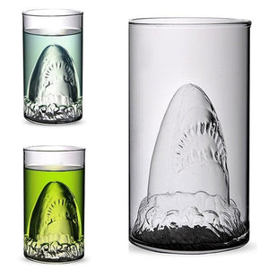 Creative Shark Glass Cup Beer Mug Champagne Red Wine Cup