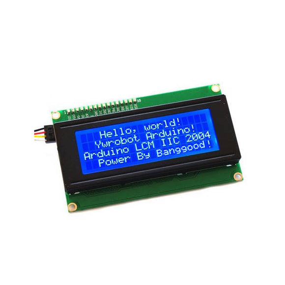 Geekcreit IIC I2C 2004 204 20 x 4 Character LCD Display Module Blue For Arduino