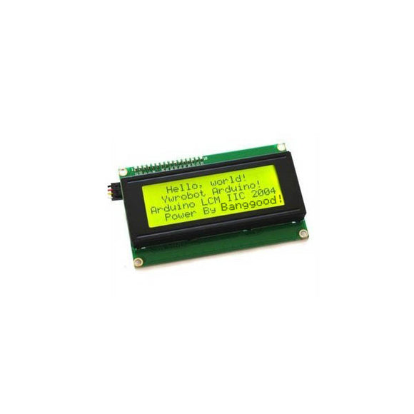 IIC I2C 2004 204 20 x 4 Character LCD Display Module Yellow Green