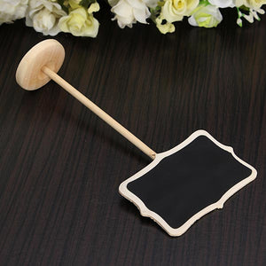 Mini Blackboard Chalkboard on Stick Stand Message Board Place Holder