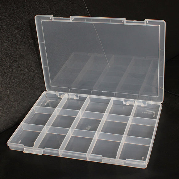 15 Compartments Storage Plastic Electronics Tool Gadgets Box Case