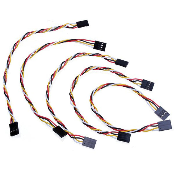 5pcs 4 Pin 20cm 2.54mm Jumper Cable DuPont Wire For Arduino Female To Female