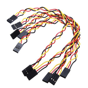 5pcs 3 Pin 20cm 2.54mm Jumper Cable DuPont Wire For Arduino Female To Female