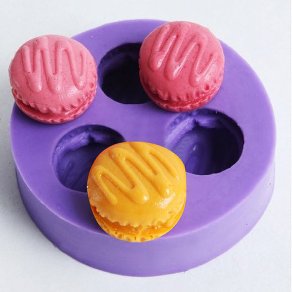 F0350 Fondant Mini Macarons Silicone Cake Mould Soap Chocolate Mold