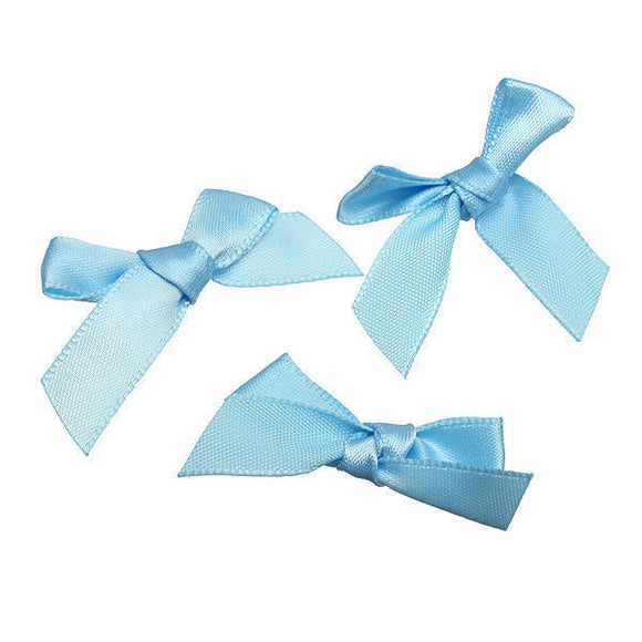 50Pcs 7mm Satin Ribbon Bows Scrapbooking For DIY Decoration Gifts